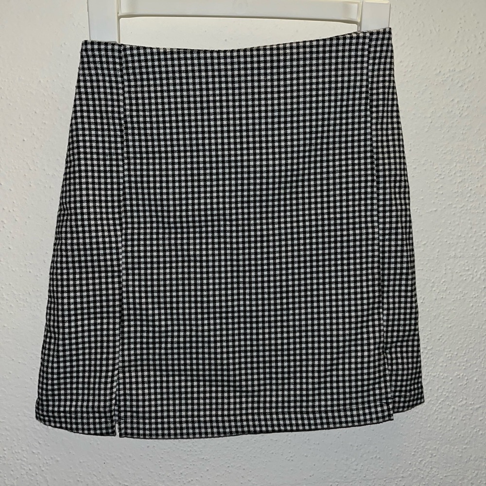 john galt gingham skirt